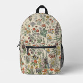  bloemen bedrukte rugzak (Voorkant)