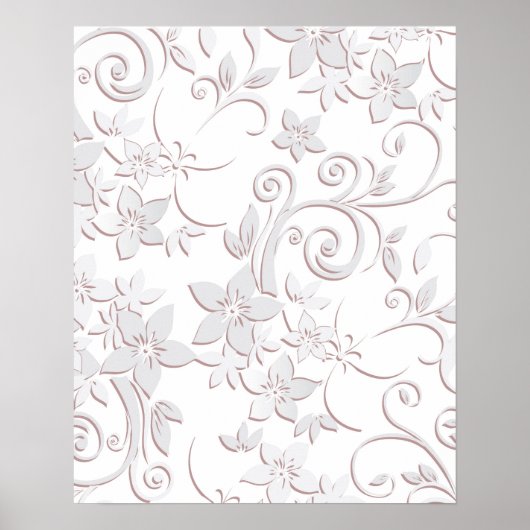 Bloemen behang 1 poster (Voorkant)