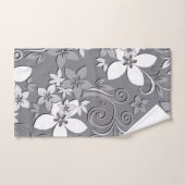 Bloemen behang 2 bad handdoek (Handdoek)