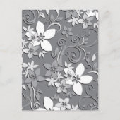 Bloemen behang 2 briefkaart (Voorkant)