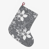 Bloemen behang 2 grote kerstsok (Voorkant (Hangend))