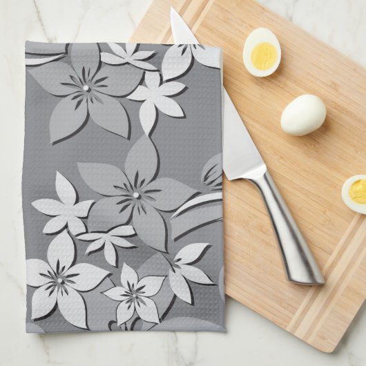 Bloemen behang 2 theedoek (Quarter Fold)