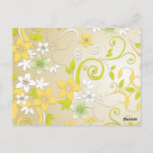 Bloemen behang 3 briefkaart (Achterkant)