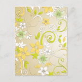 Bloemen behang 3 briefkaart (Voorkant)