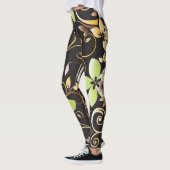 Bloemen behang 4 leggings (Links)