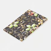 Bloemen behang 4 post-it® notes (Schuin)