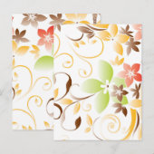 Bloemen behang 5 briefkaart (Voorkant / Achterkant)