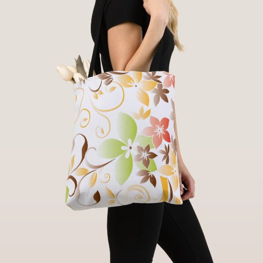 Bloemen behang 5 tote bag (Dichtbij)