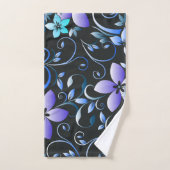 Bloemen behang 6 bad handdoek (Handdoek)