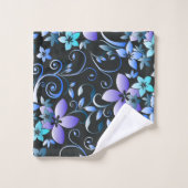 Bloemen behang 6 bad handdoek (Wasdoekje)