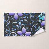 Bloemen behang 6 bad handdoek (Handdoek)