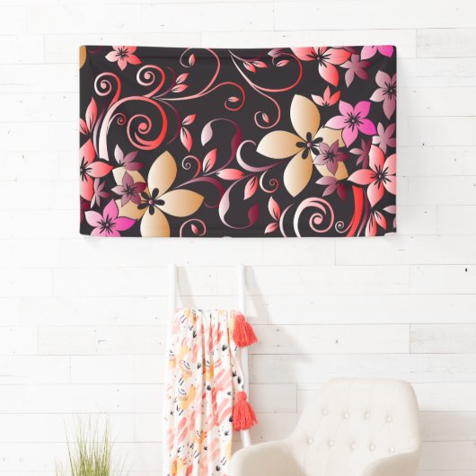 Bloemen behang 7 spandoek (Insitu)