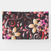 Bloemen behang 7 spandoek (Horizontaal)