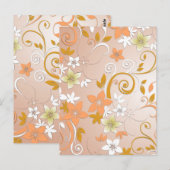 Bloemen behang 8 briefkaart (Voorkant / Achterkant)