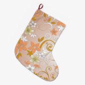 Bloemen behang 8 grote kerstsok (Voorkant (Hangend))