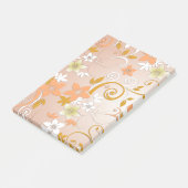 Bloemen behang 8 post-it® notes (Schuin)