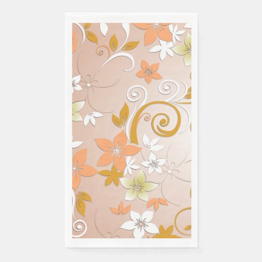 Bloemen behang 8 servet (Voorkant)