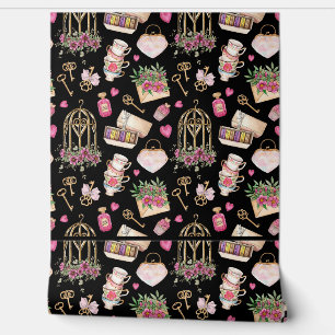 Bloemen Behang - Classic Roos Design voor