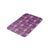 Bloemen behang roze Violet ontwerp Badmat (Gekanteld)