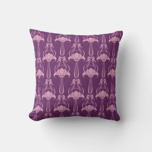 Bloemen behang roze Violet ontwerp Kussen
