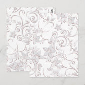 Bloemen behangpapier 1 briefkaart (Voorkant / Achterkant)