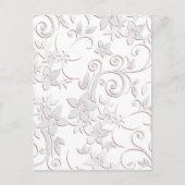 Bloemen behangpapier 1 briefkaart (Voorkant)