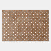 Bloemen Beige Bruin Bruiloft Inpakpapier Vel (Voorkant 2)