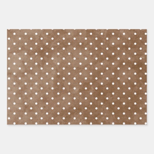 Bloemen Beige Bruin Bruiloft Inpakpapier Vel (Voorkant 2)