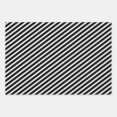 Bloemen Beige Zwart Bruiloft Inpakpapier Vel (Voorkant 3)