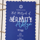 Bloemen belettering, blauwe wilde bloem vleermuis kaart