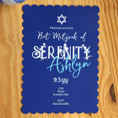 Bloemen belettering, blauwe wilde bloem vleermuis  kaart