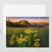 Bloemen | Bergbeemdommen Butte Colorado Bedankkaart (Voorkant / Achterkant)