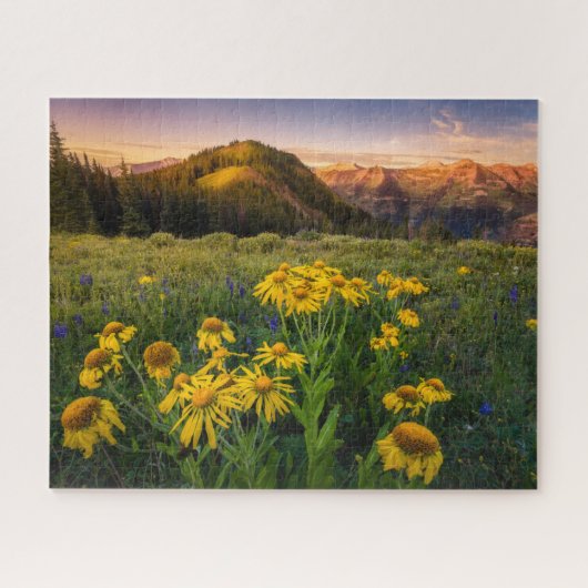 Bloemen | Bergbeemdommen Butte Colorado Legpuzzel (Horizontaal)