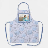  bloemen Beste Mam Foto van de wereld Schort (Voorkant)