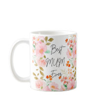 Bloemen Beste Mum Ooit Mok | Elegante koffiebeker