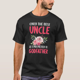 Bloemen Beste Oom Promoted Godfather Zwangerschap T-shirt