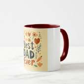 Bloemen Beste vader ooit oprecht Mok (Voorkant rechts)