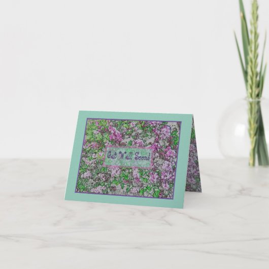 BLOEMEN, "BETER WERDEN!" HERSTELKAARTEN BEDANKKAART (Voorkant)