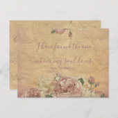  Bloemen Bewaar de datum Aankondigingskaart (Voorkant / Achterkant)