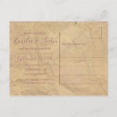  Bloemen Bewaar de datum Aankondigingskaart (Achterkant)