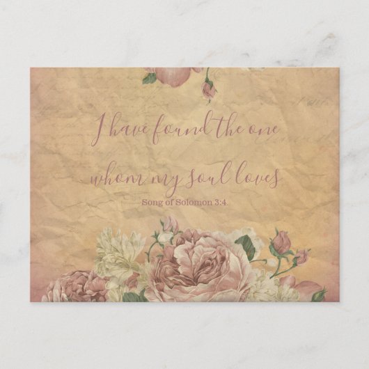  Bloemen Bewaar de datum Aankondigingskaart (Voorkant)