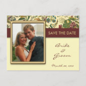 Bloemen Bewaar de datum Foto Briefkaarten (Voorkant)