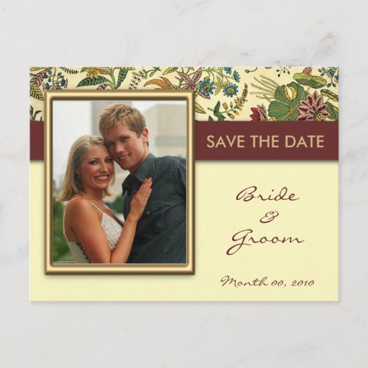  Bloemen Bewaar de datum Foto Briefkaarten (Voorkant)