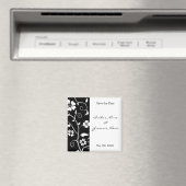 Bloemen Bewaar de datum Magneet (Insitu (Vaatwasser))