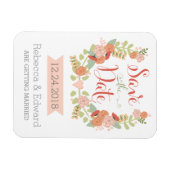 Bloemen Bewaar de datum Magneet (Horizontaal)