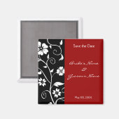 Bloemen Bewaar de datum Magneet (Voorkant / Achterkant)