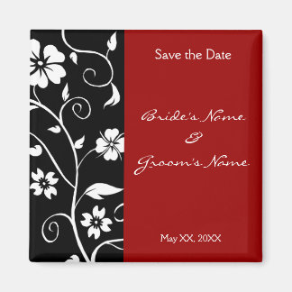 Bloemen Bewaar de datum Magneet