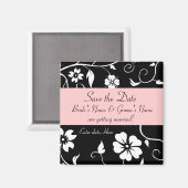 Bloemen Bewaar de datum Magneet (Voorkant / Achterkant)