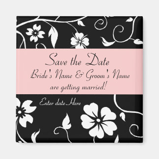 Bloemen Bewaar de datum Magneet