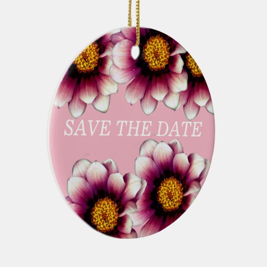 Bloemen, Bewaar de datum Ornament (Rechts)